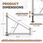 4 Pcs 30  X 29  X 30  Scaffold Safety Outriggers And 4 Pcs 18  Adjustable Lev   