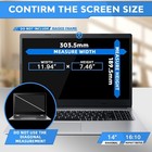 Zoegaa 14 Inch Laptop Privacy Screen Filter  For 16 10 Widescreen Monitors -dell