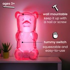 Squeezable Gummy Bear Night Light - Rechargeable  Portable  Squishy Lamp  60-   