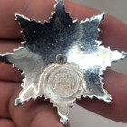 Vintage Papua New Guinea Png Starburst Medal Badge Pin Turned Into Pendant
