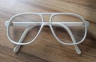 Vintage Kids Eyewear Made In France White Plastic Glasses
