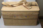 Vintage Hartmann Halston Suede Cosmetic Vanity Train Travel Case Luggage