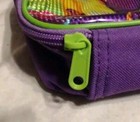 Vtg Lisa Frank Insulated Soft Lunch Box Bag Rainbow Cats 1990 s Missing Zipper 
