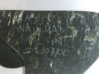 Inuit Eskimo Signed   Numbered Side Fin Carved Stone Nain  Labrador  Canada