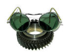 Antique Willson Green Sunglasses Goggles Vtg Steampunk Old Safety Glasses Specs 