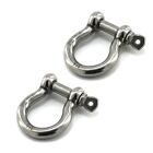 3 8 Inch 2 Pack Marine Grade Stainless Steel 316 Shackle D Ring Rigging Shackle