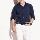 Minimalist Men s Black Leather Belt Thin 1 3 Inch Design For Casual And Dress