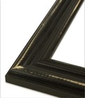 Distressed Lucy - Distressed Black Picture Frame - Solid Wood