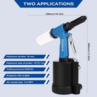 Heavy Duty Pneumatic Rivet Gun  3500 Lbf Rivet Gun Set- 3 32   1 8   5 32   3 16