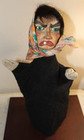 Vintage Carved Wood Granny Hand Puppet  Collectable German Folk Art