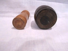 Two Antique Vintage Treenware Miniatures Primitive Folk Art Doll House