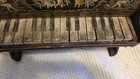 Schoenhut Vintage Wooden Toy Xylophone W  Illustrated Backboard  2 Octaves