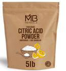Mb Herbals Anhydrous Citric Acid Powder 5 Lb   100  Pure Food Grade Fine