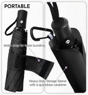 Compact Travel Windproof Umbrella  43  Auto Open close Folding Quick Dry Umbrell