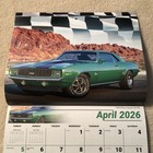 Road Warriors Classic Cars  2026 Wall Calendar New Dodge Chevy Ford Plymouth