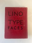 Linotype Faces Specimen Book Mergenthaler 1920s Vintage Red Type Foundry Catalog