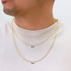 10k Yellow Gold 2 5mm Rope Chain Laser Diamond Cut Necklace Mens Womens 16 - 30 