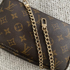 Gold Shoulder Flat Chain Strap Replacement For Louis Vuitton Pochette 16 