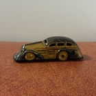 Vintage 1930   s Marx Tin Litho Wind Up 4 5  Yellow Tricky Taxi Tested Works  