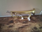 Rare Vtg Rexcraft Boy Scouts Of America Brass Bugle W case Mouthpiece Pristine 