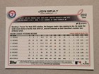 2022 Topps Chrome Update Jon Gray Purple Refractor  usc61 Texas Rangers 