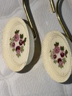 Used Jubilee Set 12 Victorian Roses Shower Curtain Hooks Cottage Vintage