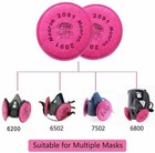 2091 P100 Replacement Particulate Filters Respirator For6000 6200 6800 7000 Ff-4