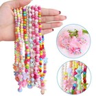 Onesing 22 Pcs Toddler Costume Jewelry Gift Princess Necklace Bracelet Set Gi   