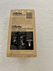 Nos Vintage Gillette Black Adjustable Double Edge Safety Razor