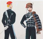 Rare Vintage British Military Uniform Original Book Artwork By L Barlow   1