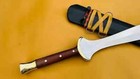 Custom Handmade Carbon Steel Blade Greek Xiphos Sword   Full Tang   30 Inches