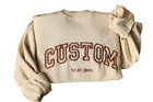 Custom Embroidered Sweatshirt Personalized Embroidered Shirt Embroider Hoodie