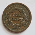 1842 Braided Hair Large Cent     Large Date     Bn Brown Nice Coin 