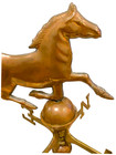 Vintage Dexter Style Copper Horse Weathervane On Brass Base Mantle Decor 15   