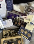 Coin Collection Lot-us Coins Presidential Dollars-quarter Sets-mint Set-ike  