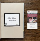 Apollo 13 Astronaut Fred Haise Signed Book Never Panic Early Moonwalker Nasa 