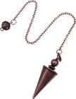 Copper Pendulum For Divination   Dowsing  9 Inch Pointed Cone Pendant Pendulu   