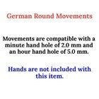 Replacement German Round Quartz Carriage Clock Movement Mechanism 7 1mm Shaft
