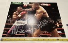 Mike Tyson Evander Holyfield Dual Signed 11x14 Photo Bite Fight Psa Dna Coa