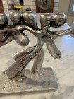Vintage Don Drumm Mid-century Modern Cast Aluminum Brutalist Hannukah Menorah