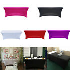 Rectangular Fitted Stretch Tablecloth Table Cover Wedding Party Banquet Decor Us