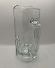 Oversized Vtg Libbey Beer Mug Stein 32 Oz  Heavy Glass Panel Bottom D Handle