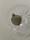 Vtg Southwestern 925 Sterling Silver Turquoise Cap Perfume Snuff Bottle Etched