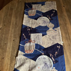 Vintage Japanese Cloth   For Tea Time   Matcha   Enjoy Matcha  13 3x59   Te01