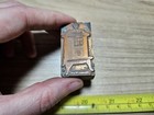 Vintage Letterpress Printing Block Olympic Wood Cast Iron Stove Heater