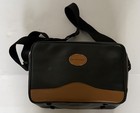 Vintage Quantaray Camera Bag Black Tan Padded Shoulder Case W  Strap
