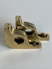 Set 4 -brass W decorative Casting Stair Rod   Curtain Rod Stand Offs 5 8 