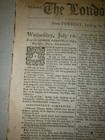 The London Chronicle Newspaper June 9-11  1793 Early French Revolutionary War