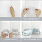 Shower Caddy Shelf Bathroom Corner Triangular Rack Storage Holder Organizer