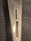 6 Antique Sterling Silver Spoons And Ladle On Wood Display 441 Grams 